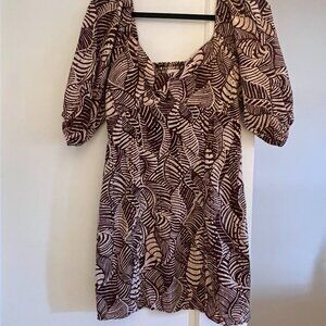 Mango Tropical Short Dress, Size Small